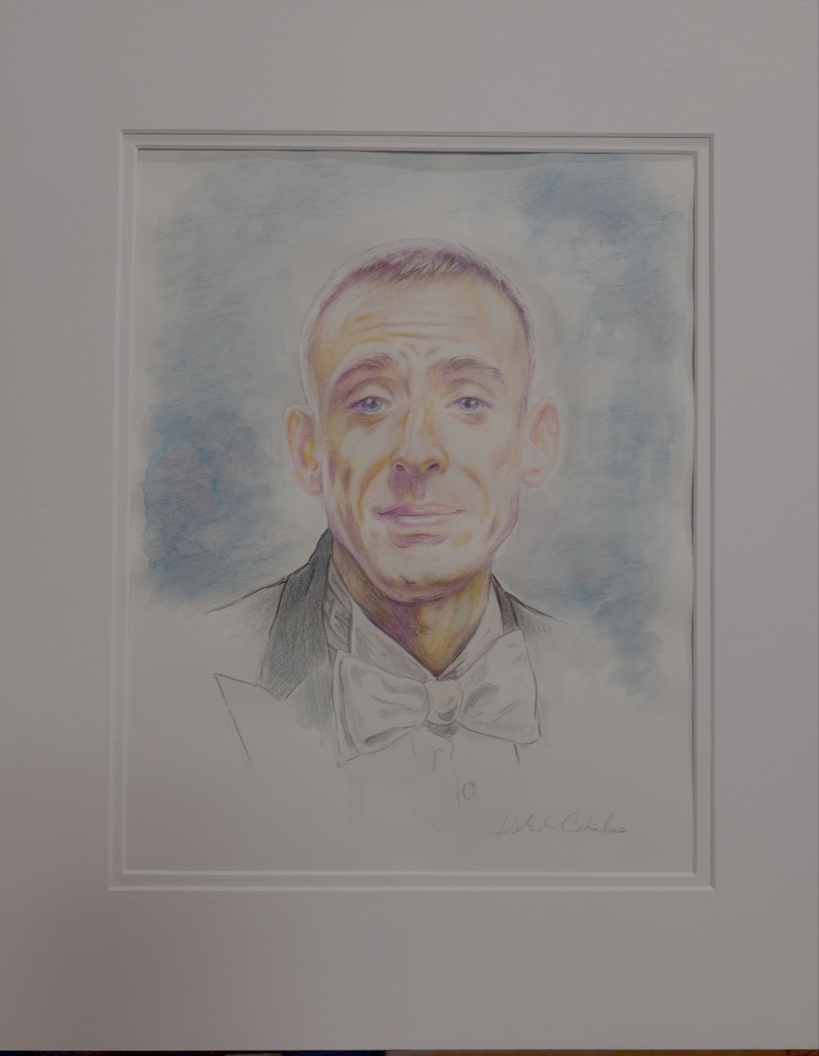 Mixed-media portrait of Mike Livschitz — original artwork by Arcane Visions